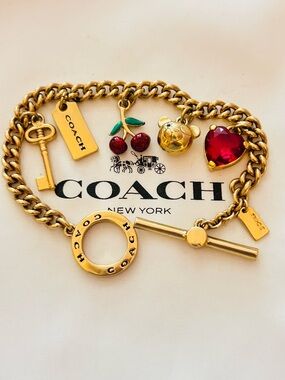 RARE Coach Charm Bracelet